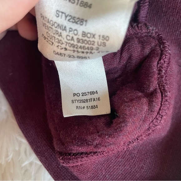 Patagonia | Quilted Snap T Pullover in Maroon, size medium - Picture 10 of 10